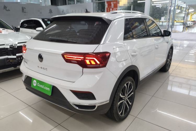 Used Volkswagen T-ROC 2021 280TSI DSG Two-Wheel Drive Comfort Connect Edition Rear Right 45 Deg
