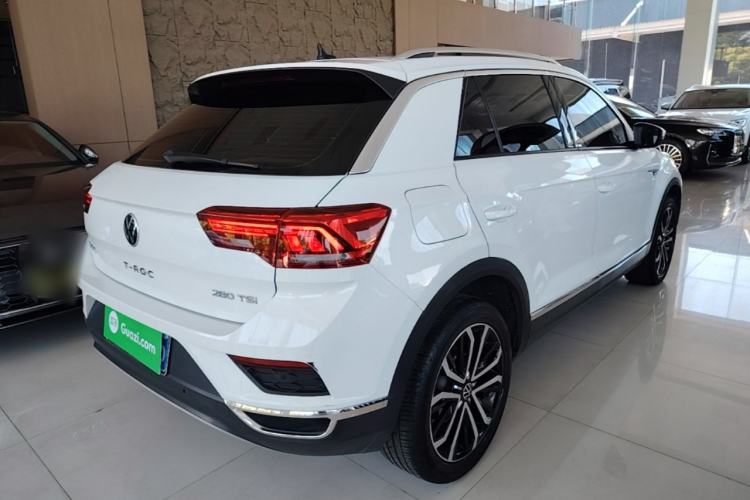 Used Volkswagen T-ROC 2021 280TSI DSG Two-Wheel Drive Comfort Connect Edition Rear Right 45 Deg