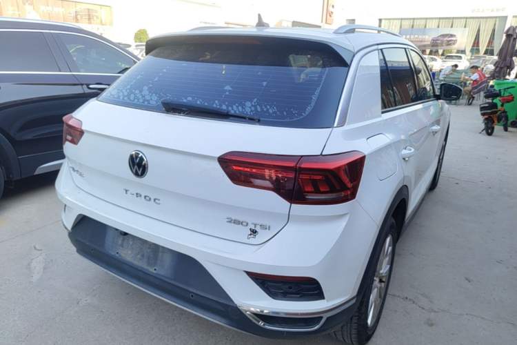 Used Volkswagen T-ROC 2021 280TSI DSG Two-Wheel Drive Elite Connect Edition Rear Right 45 Deg