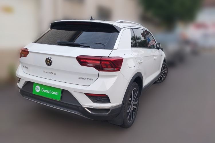 Used Volkswagen T-ROC 2021 280TSI DSG Two-Wheel Drive Comfort Connect Edition Rear Right 45 Deg