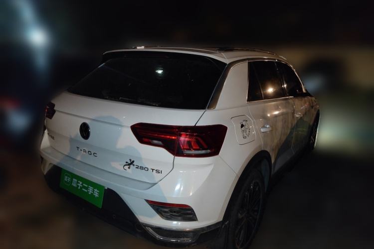 Used Volkswagen T-ROC 2021 280TSI DSG Two-Wheel Drive Comfort Connect Edition Rear Right 45 Deg