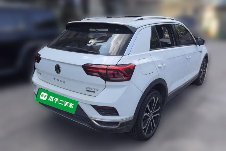 Used Volkswagen T-ROC 2021 Revised Version 280TSI DSG All-Wheel Drive Luxury Connected Edition Rear Right 45 Deg