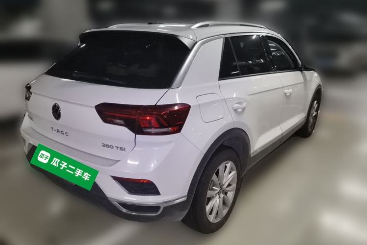 Used Volkswagen T-ROC 2021 280TSI DSG Two-Wheel Drive Elite Connect Edition Rear Right 45 Deg