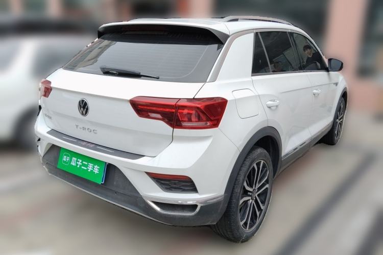 Used Volkswagen T-ROC 2021 280TSI DSG Two-Wheel Drive Comfort Connect Edition Rear Right 45 Deg