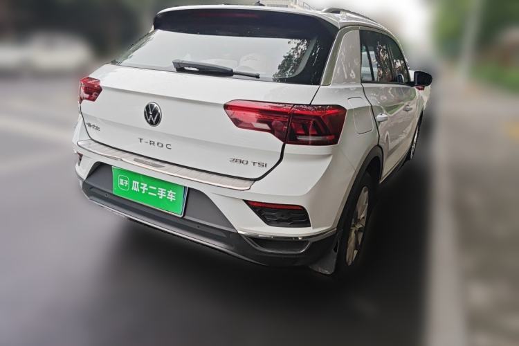 Used Volkswagen T-ROC 2021 280TSI DSG Two-Wheel Drive Elite Connect Edition Rear Right 45 Deg