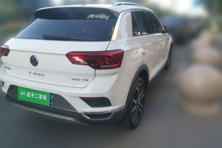 Used Volkswagen T-ROC 2021 280TSI DSG Two-Wheel Drive Comfort Connect Edition Rear Right 45 Deg