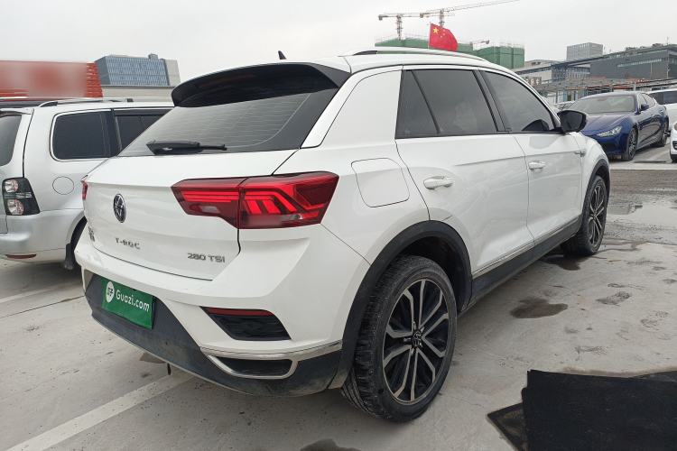 Used Volkswagen T-ROC 2021 280TSI DSG Two-Wheel Drive Comfort Connect Edition Rear Right 45 Deg