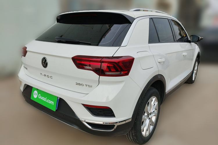 Used Volkswagen T-ROC 2021 280TSI DSG Two-Wheel Drive Elite Connect Edition Rear Right 45 Deg