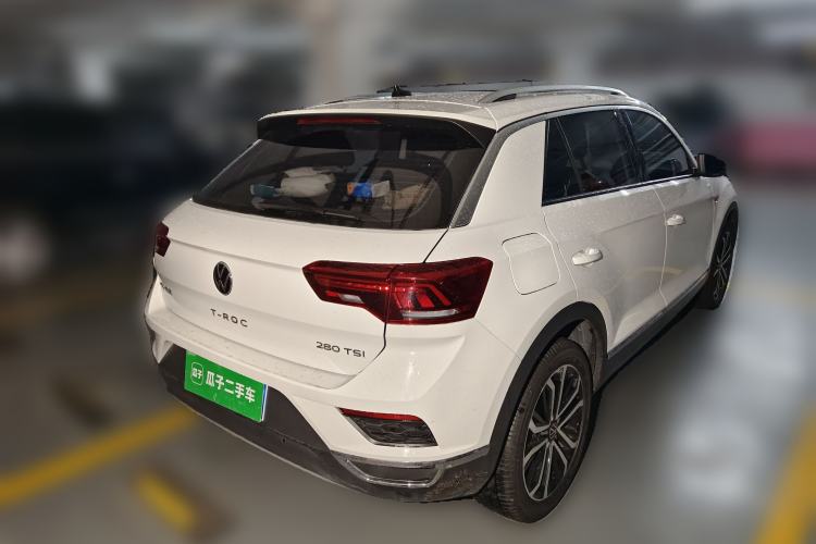 Used Volkswagen T-ROC 2021 280TSI DSG Two-Wheel Drive Luxury Smart Connectivity Version Rear Right 45 Deg
