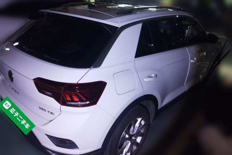 Used Volkswagen T-ROC 2021 280TSI DSG Two-Wheel Drive Elite Connect Edition Rear Right 45 Deg