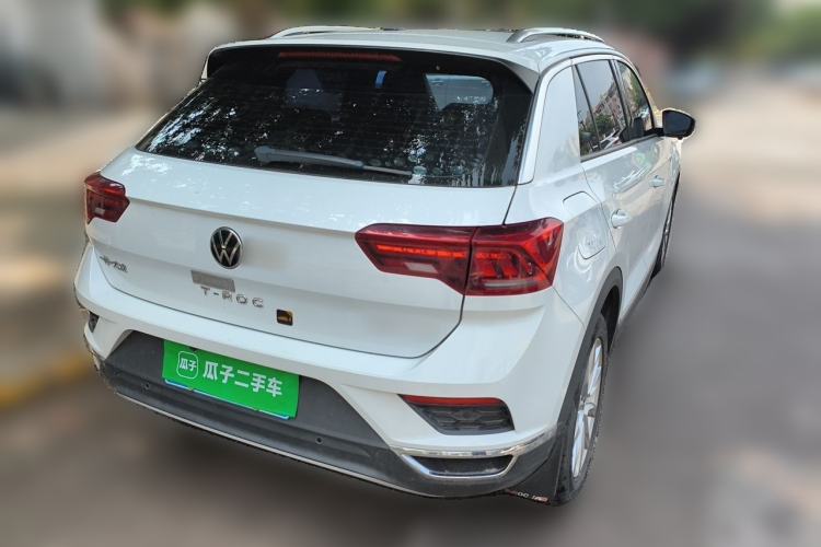 Used Volkswagen T-ROC 2021 280TSI DSG Two-Wheel Drive Elite Connect Edition Rear Right 45 Deg