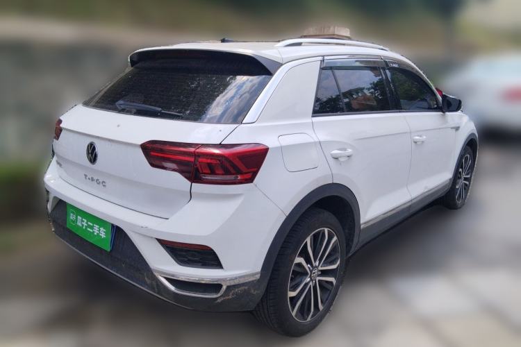 Used Volkswagen T-ROC 2021 280TSI DSG Two-Wheel Drive Comfort Connect Edition Rear Right 45 Deg