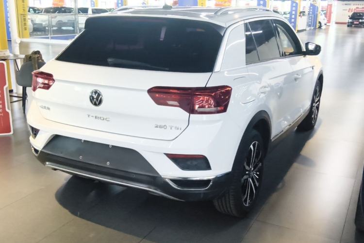Used Volkswagen T-ROC 2021 280TSI DSG Two-Wheel Drive Comfort Connect Edition Rear Right 45 Deg