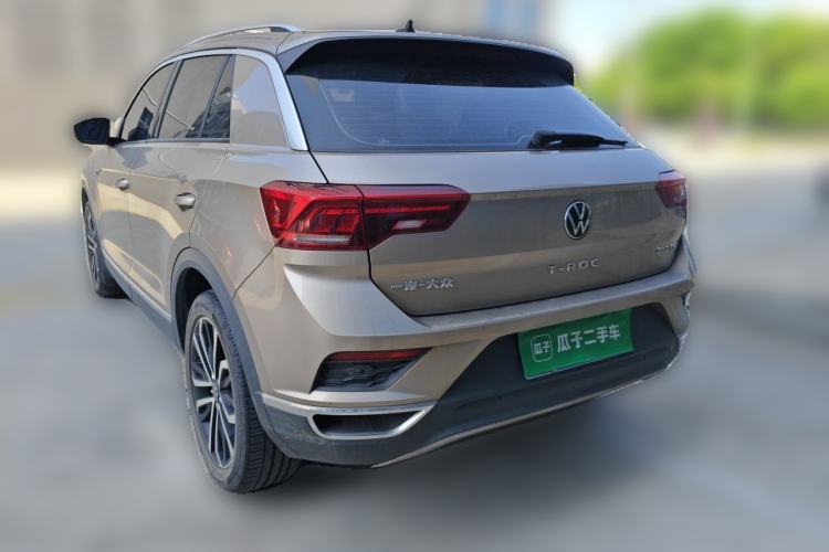 Used Volkswagen T-ROC 2021 280TSI DSG Two-Wheel Drive Comfort Connect Edition Rear Left 45 Deg