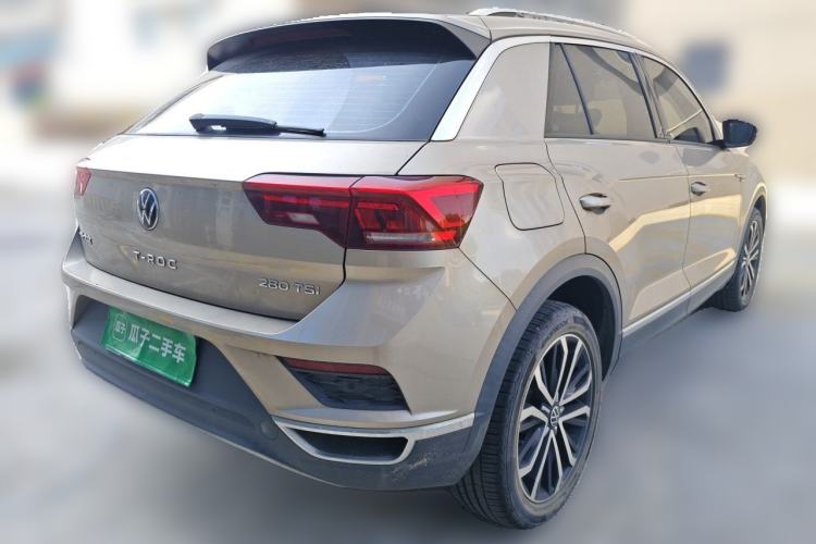 Used Volkswagen T-ROC 2021 280TSI DSG Two-Wheel Drive Comfort Connect Edition Rear Right 45 Deg