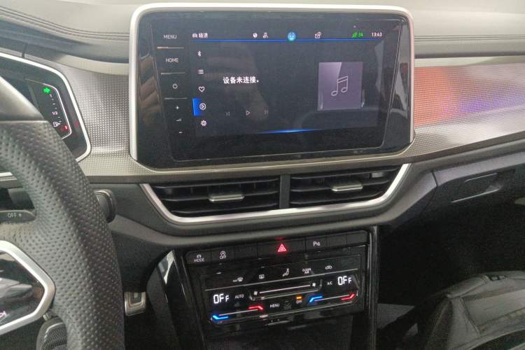 Used Volkswagen T-ROC 2023 300TSI DSG Two-Wheel-Drive Chen Guang Edition Audio And AC Panel