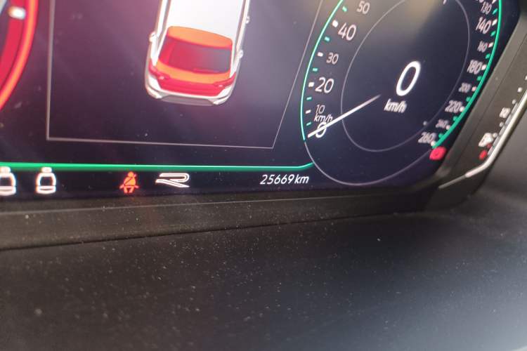 Used Volkswagen T-ROC 2023 300TSI DSG Two-Wheel-Drive Chen Guang Edition Odometer Close Up