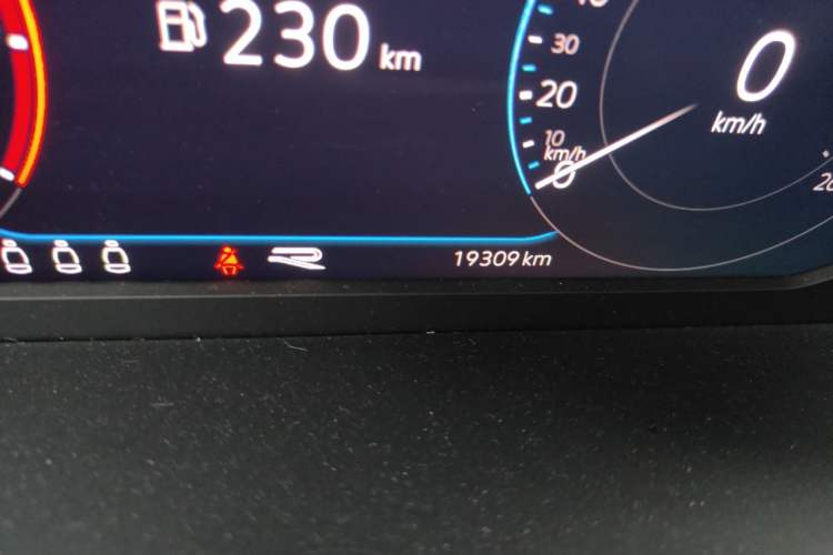 Used Volkswagen T-ROC 2023 300TSI DSG Two-Wheel-Drive Chen Guang Edition Odometer Close Up
