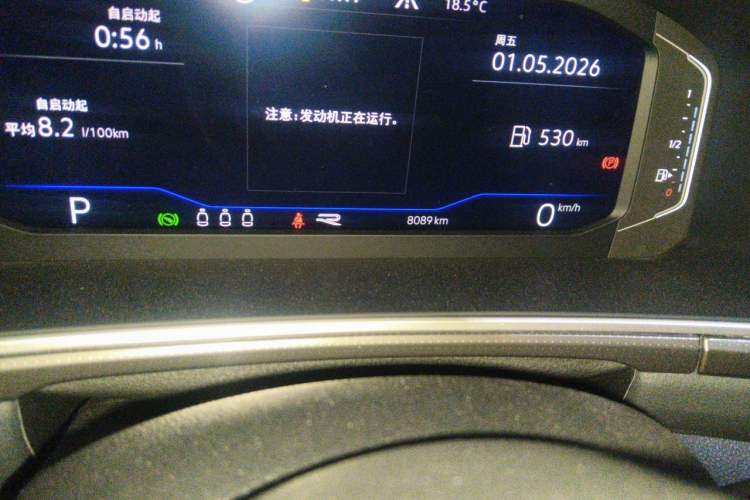 Used Volkswagen T-ROC 2024 300TSI DSG Two-Wheel-Drive Chen Guang Edition Odometer Close Up