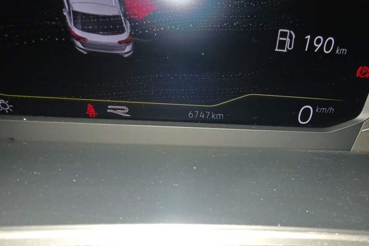 Used Volkswagen T-ROC 2024 300TSI DSG Two-Wheel-Drive Chen Guang Edition Odometer Close Up