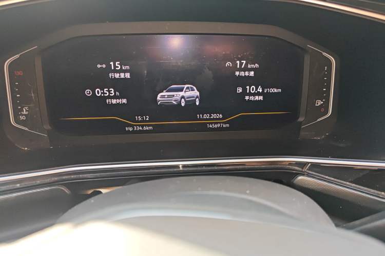 Used Volkswagen Tacqua 2020 1.5L Automatic Yue Odometer Close Up