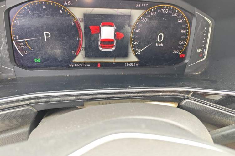 Used Volkswagen Tacqua 2020 1.5L Automatic Yue Odometer Close Up