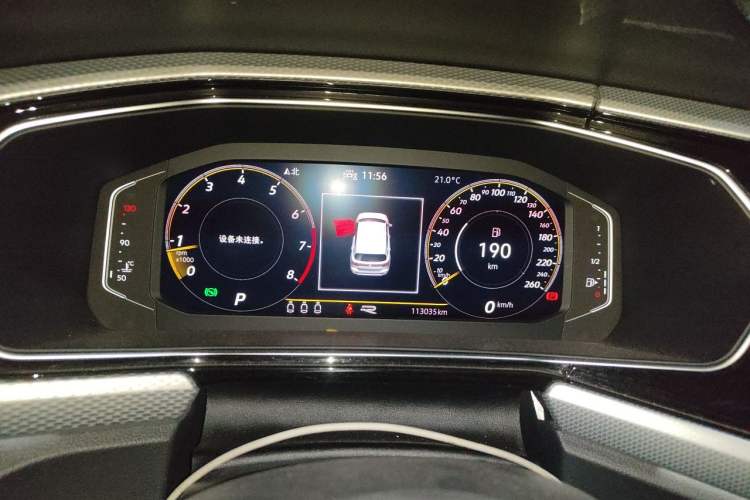 Used Volkswagen Tacqua 2021 280TSI DSG R-Line Connected Version Odometer Close Up