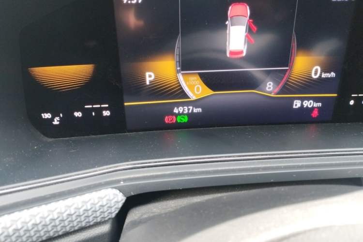 Used Volkswagen Tacqua 2021 1.5L Automatic Shangzhilian Edition Odometer Close Up