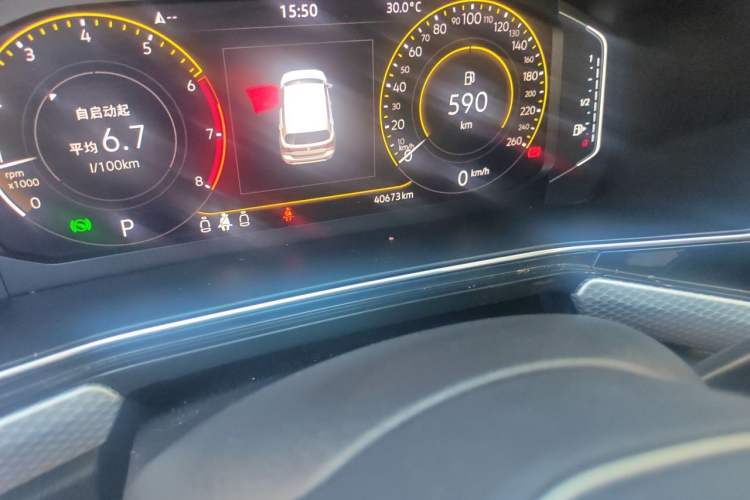 Used Volkswagen Tacqua 2021 1.5L Automatic Yue Zhi Lian Edition Odometer Close Up