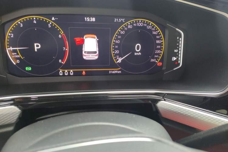 Used Volkswagen Tacqua 2021 1.5L Automatic Yue Zhi Lian Edition Odometer Close Up