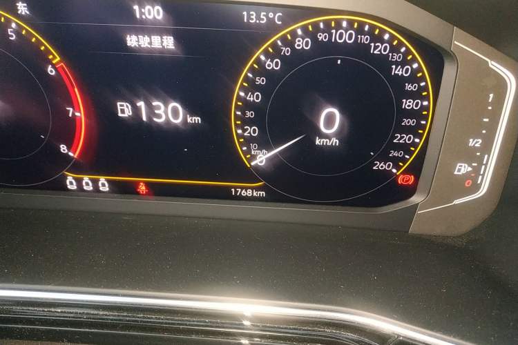 Used Volkswagen Tacqua 2021 1.5L Automatic Yue Zhi Lian Edition Odometer Close Up