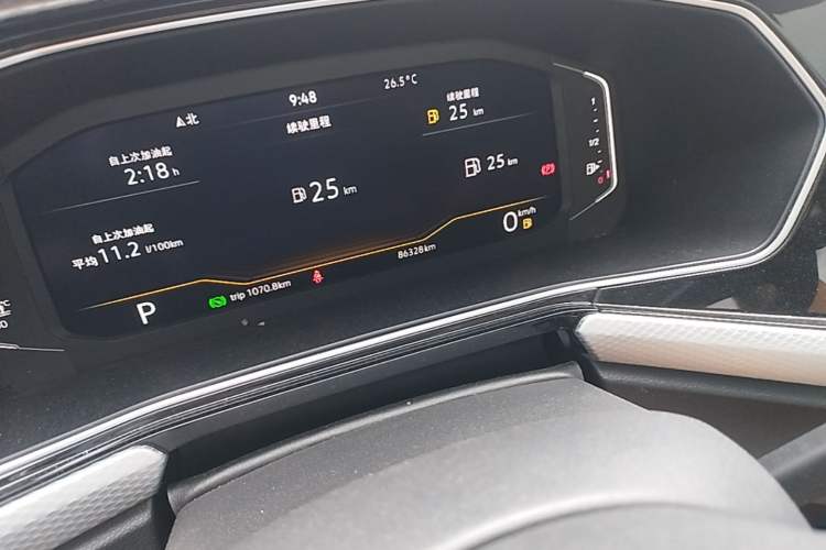 Used Volkswagen Tacqua 2023 200TSI DSG Joy-Connect Edition Odometer Close Up