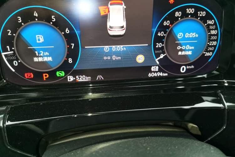 Used Volkswagen Talagon 2021 380TSI Four-Wheel Drive Luxury Premium Edition Pro Odometer Close Up