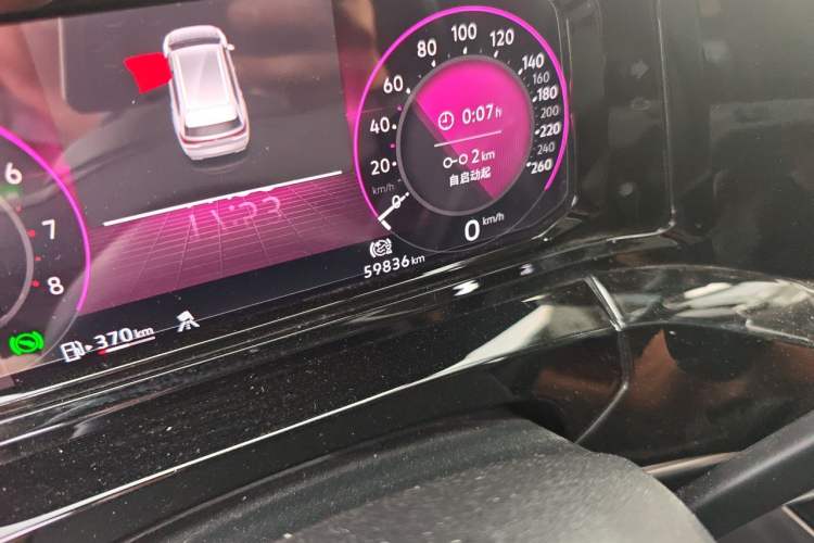 Used Volkswagen Talagon 2021 380TSI Four-Wheel Drive Flagship Version Odometer Close Up