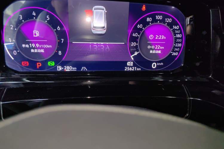 Used Volkswagen Talagon 2021 530TSI Four-Wheel Drive Flagship Shengjing Edition Pro Odometer Close Up