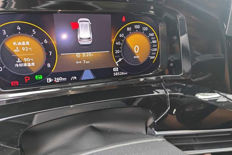 Used Volkswagen Talagon 2021 530TSI Four-Wheel Drive Flagship Shengjing Edition Pro Odometer Close Up