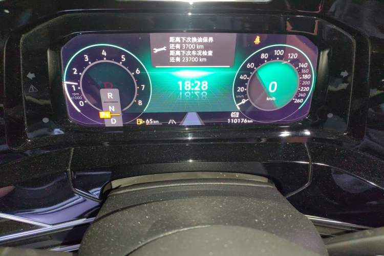 Used Volkswagen Talagon 2021 380TSI Four-Wheel Drive Flagship Version Odometer Close Up