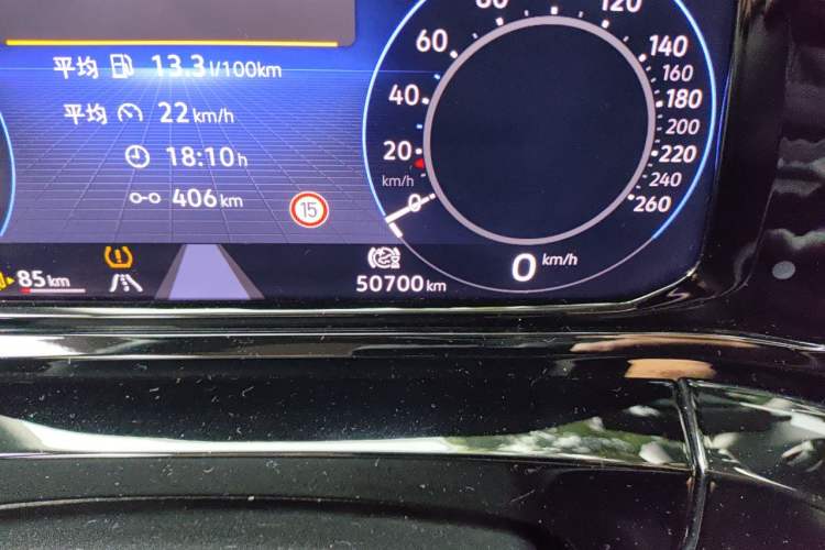 Used Volkswagen Talagon 2021 380TSI Four-Wheel Drive Luxury Premium Edition Pro Odometer Close Up