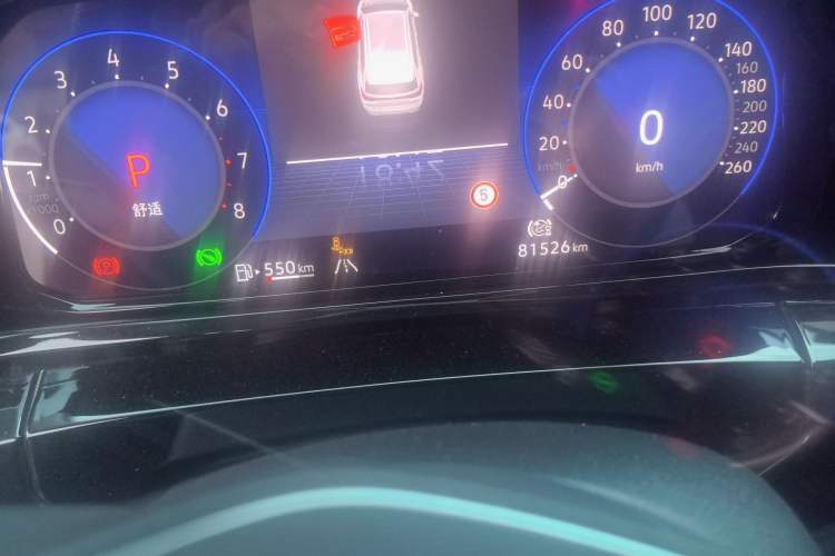 Used Volkswagen Talagon 2021 380TSI Four-Wheel Drive Flagship Version Odometer Close Up