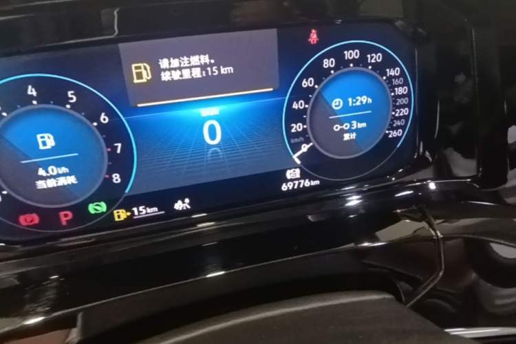 Used Volkswagen Talagon 2021 380TSI Four-Wheel Drive Luxury Premium Edition Pro Odometer Close Up