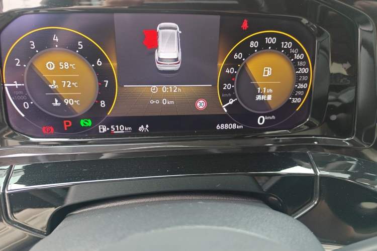 Used Volkswagen Talagon 2021 380TSI Four-Wheel Drive Flagship Version Odometer Close Up