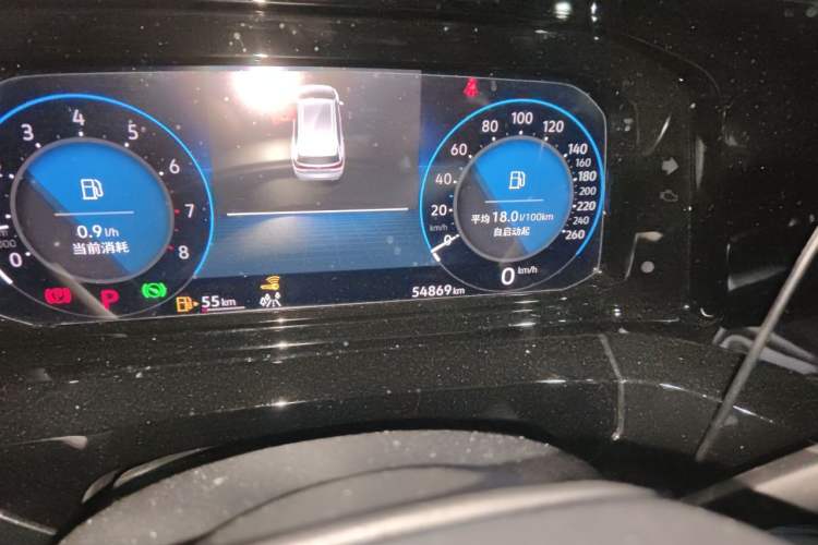 Used Volkswagen Talagon 2021 380TSI Four-Wheel Drive Flagship Version Odometer Close Up