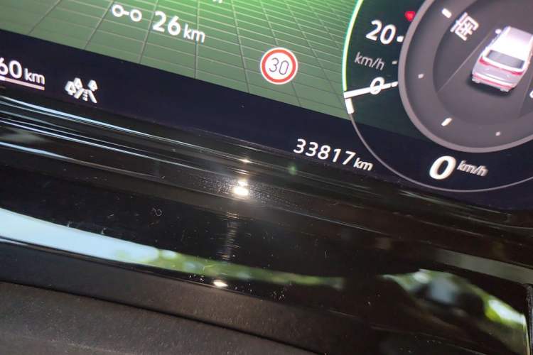 Used Volkswagen Talagon 2021 380TSI Four-Wheel Drive R-Line Touareg Edition Odometer Close Up