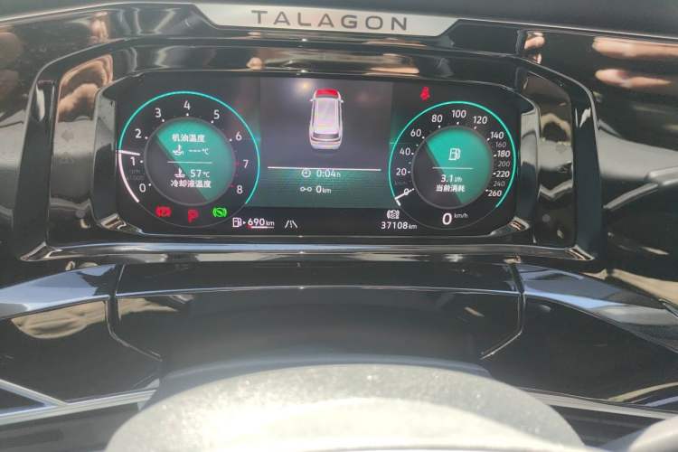 Used Volkswagen Talagon 2022 380TSI Four-Wheel Drive Luxury "Jiajing" Edition Pro 6 Seats Odometer Close Up