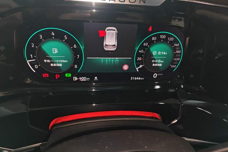 Used Volkswagen Talagon 2022 530TSI Four-Wheel Drive Flagship Shengjing Edition Pro 7-Seater Odometer Close Up