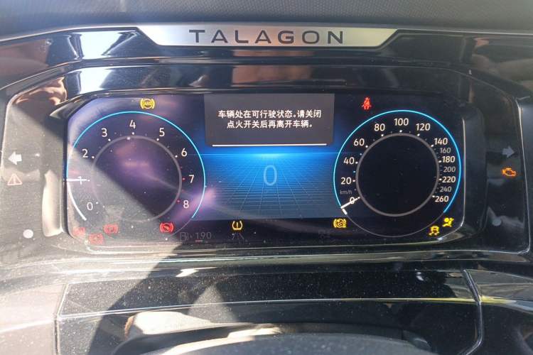 Used Volkswagen Talagon 2023 Facelift 380TSI All-Wheel Drive Luxury Jiajing Pro Version with 7 Seats Instrument Cluster