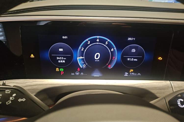 Used Volkswagen Talagon 2026 Model 450TSI Four-Wheel Drive Supreme 6-Seater Instrument Cluster