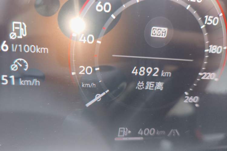 Used Volkswagen Talagon 2026 Model 450TSI Four-Wheel Drive Supreme 6-Seater Odometer Close Up