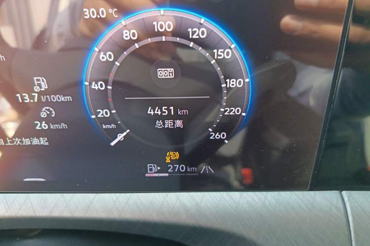 Used Volkswagen Talagon 2026 Model 450TSI Four-Wheel Drive Flagship 6-Seater Odometer Close Up