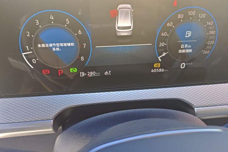 Used Volkswagen Tavendor 2023 380TSI Four-Wheel Drive R-Line Cruise Edition Odometer Close Up